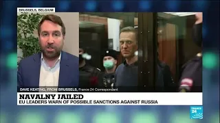 EU mulls tougher sanctions over Navalny sentence as top envoy heads to Russia