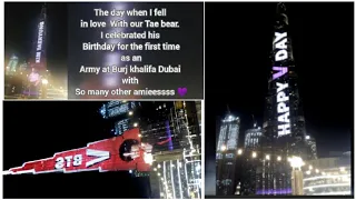 Happy birthday Kim Taehyung | Taehyung birthday project | BTS v birthday 2022 Burj khalifa