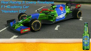 Real Racing 3: Formula 1 "F1 Academy Car" Heineken 0.0 Livery Timelapse