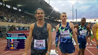 Men's 800m.  Lausanne Athletissima, Diamond League, Stade Olympique de la Pontaise, August 26, 2021.