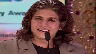 Rajat Tokas can't hide his expression after winning The Best Actor's ITA Trophy.