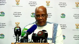 Minister of Home Affairs, Dr Aaron Motsoaledi holds a briefing on issues pertaining to immigration