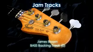 James Brown Bass Backing Track (D)