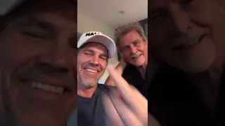 Josh Brolin & James Brolin live on Instagram