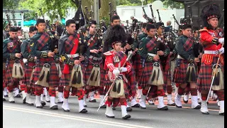 KNOX GRAMMAR PIPES AND DRUMS 2022 ANZAC DAY SYDNEY