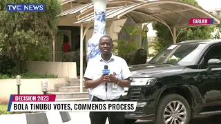 #Decision2023: Bola Tinubu Commends Election Process