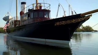 Steam Yacht Cangarda tour in the California Delta