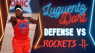 Luguentz Dort All Defensive Possessions vs. Rockets - February 3rd 2021