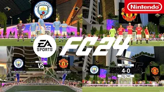 EA FC 24 Volta Futsal Nintendo Switch Gameplay | Manchester City vs Manchester United | HD