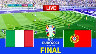Italy vs Portugal - Final UEFA Euro 2024 | Full Match All Goals | Live Football Match PES