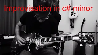 Guitar Improvisation | Fusion in C# minor | Salvatore Caldone