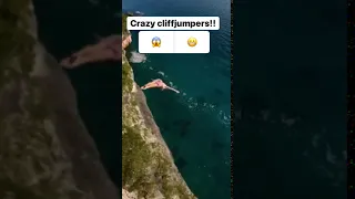 Опасные прыжки в воду со скалы. Полный отрыв башки! Опасно повторять. Australia cliffjumpers