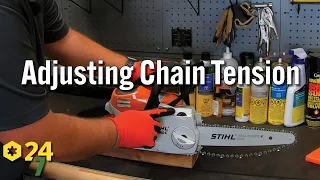 How to Adjust Chain Tension on Stihl Chainsaw with Quick Tension System
