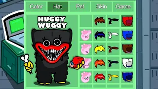 Black Huggy Wuggy in Among Us ◉ funny animation - 1000 iQ impostor