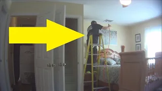 Homeowners Confront Repairman After A Hidden Camera Catches His Suspect Behavior