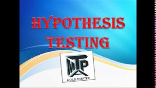 6-Steps of Hypothesis Testing