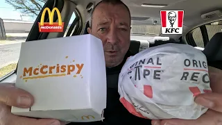 McDonald’s McCrispy Vs KFC Original Recipe Burger