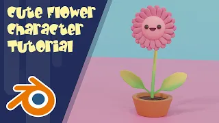 How to make a Stylized Cute Flower Character in Blender 2.93 | Blender Beginner Tutorial