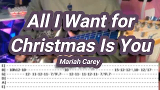 All I Want for Christmas Is You |©Mariah Carey |【Guitar Cover】with TABS