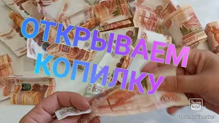 ОТКРЫВАЕМ КОПИЛКУ /СЧИТАЕМ ДЕНЬГИ /СКОЛЬКО НАКОПИЛИ ЗА ГОД