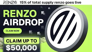 Crypto Airdrop | Up To 50.000$ Renzo Staking Airdrop