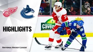 NHL Highlights | Red Wings @ Canucks 10/15/19