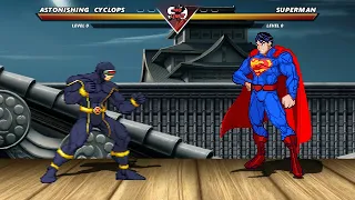 ASTONISHING CYCLOPS vs SUPERMAN - Highest Level Awesome Fight!