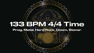 133 BPM 4:4 Time Drum Track Good For Prog, Metal, Doom, Hard Rock, Numetal, Stoner