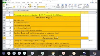 Construction Planning - Assignment No. 1 (Demo) - Part 1