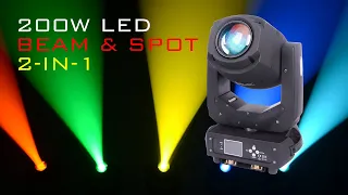 LED Moving Head Beam Spot 2in1 200W