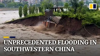 Massive evacuation under way in southwest China as floods trigger unprecedented alert