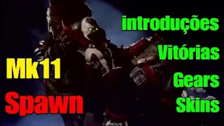 MK11: Spawn - All Skins, gears, intros e Vitórias