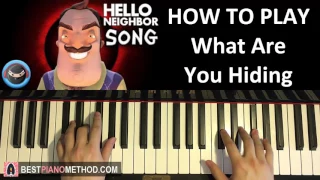 HOW TO PLAY - HELLO NEIGHBOR SONG - "What Are You Hiding?" - TryHardNinja (Piano Tutorial Lesson)