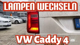 VW Caddy 4 -  Rückleuchten Lampen wechseln / Rücklicht Leuchtmittel ersetzen