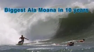 Biggest Ala Moana surf in 10 years