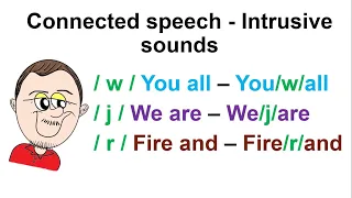 Intrusive Sounds /w/ /j/ /r/ connected speech