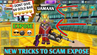 Expose! UAMAAN (He is Fake Amaan!) New TRICKS To Scam Again By Scammers in Skyblock Blockman Go RPK