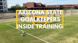 Arizona State Soccer Goalkeepers (Inside Training) -In/ Out Possession When to play around/into/onto