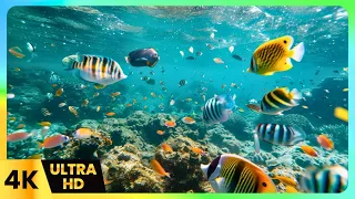 Underwater Piano Sanctuary: Find Inner Peace with Fish and Coral Reefs | 4K Ocean