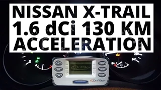 Nissan X-Trail 1.6 dCi 130 hp 4X4 (MT) - acceleration 0-100 km/h