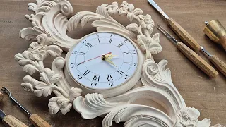 Wood Carving a Wall Clock