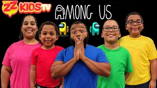 Among Us In Real Life! ZZ kids TV