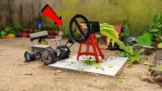 DIY tractor chaff cutter machine science project ||@smallvillage @keepvilla