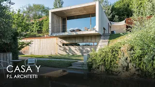 An architect's modern house overlooking the Turin hills - FL Architetti (Tour of the house)