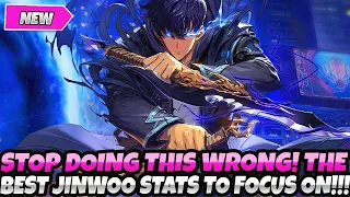 *STOP DOING THIS WRONG!* THE BEST JINWOO STATS TO PRIORITIZE TO PROGRESS FASTER (Solo Leveling Arise