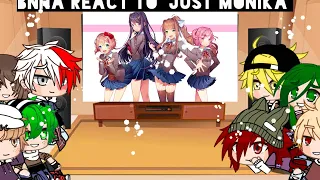 BNHA react to "Just Monika" || Gacha Club || •SweetSweetie•