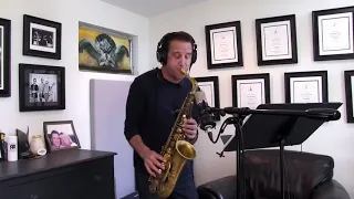 Eric Marienthal recording saxophone solo