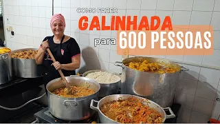 Galinhada para 600 pessoas