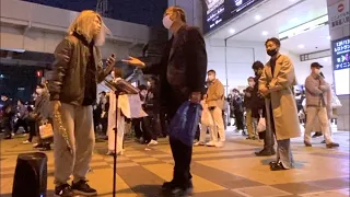 Street SAX performance in Japan