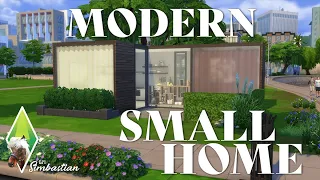 Sims 4 Speed Build || Modern Small Home using THE BAFROOM pack!